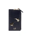 ALFRED DUNHILL SPRING SWALLOWS ZIP CARD CASE,0400013440288