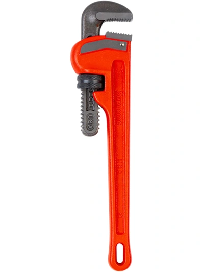 Supreme Ridgid Pipe Wrench In Red