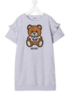 MOSCHINO TEDDY BEAR-EMBROIDERED T-SHIRT DRESS