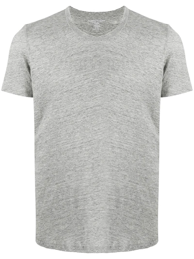 Majestic Slim-cut Crew Neck T-shirt In Grey