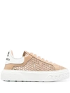 CASADEI MESH PANEL CHUNKY SOLE SNEAKERS