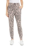 Blanknyc Leopard Print Joggers In Soft N Easy