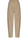 TOTÊME HIGH-WAIST STRAIGHT-LEG TROUSERS