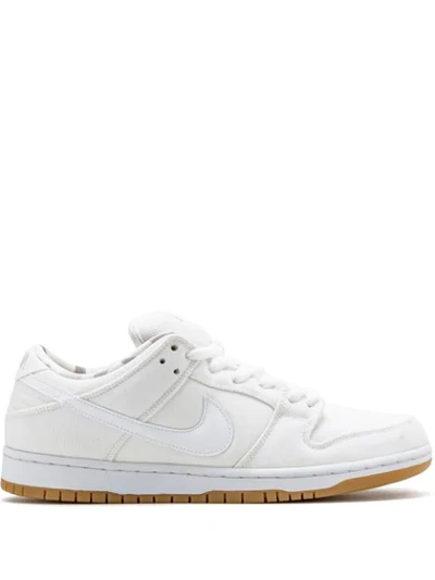 Nike Sb Dunk Low Pro Trainers In White