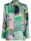 VERSACE PATTERNED SILK SHIRT