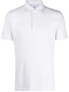 Brunello Cucinelli Short-sleeved Cotton Polo Shirt In White