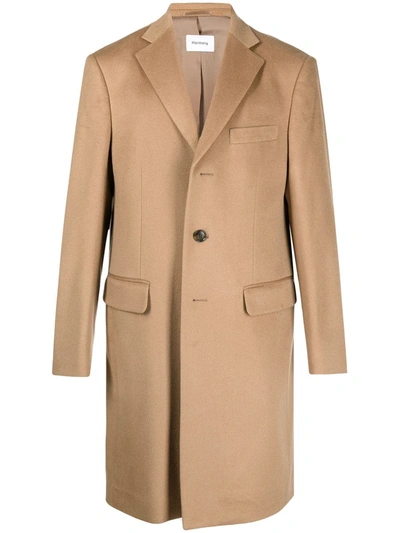 Harmony Paris Single-breasted Wool-cashmere Blend Coat In Neutrals