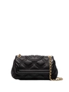 TORY BURCH DIAMOND-QUILTED LEATHER SHOULDER BAG