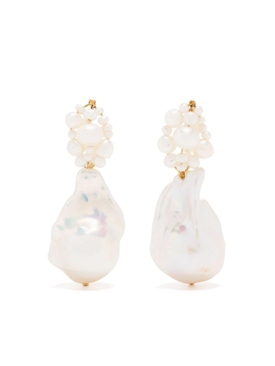 Completedworks Tra-la-la Pearl And Gold Vermeil Earrings
