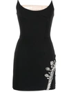 DAVID KOMA GEM-EMBELLISHED MINI DRESS