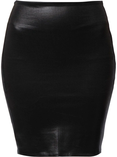 L Agence Rochelle High-rise Pull-on Skirt In Black