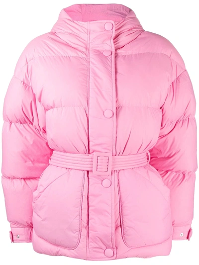 Ienki Ienki Michlin Hooded Nylon Puffer Jacket In Pink