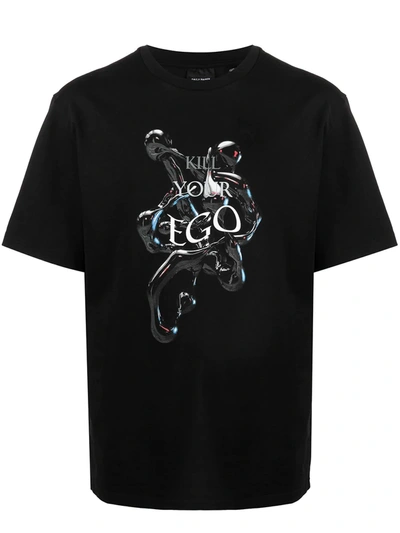Daily Paper Kill Your Ego T-shirt In Black