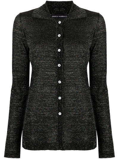 Marco Rambaldi Metallic Effect Shirt In Black