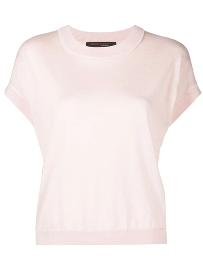 Incentive! Cashmere Knitted Cashmere T-shirt In Pink