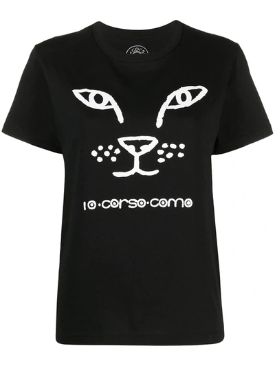 10 Corso Como Graphic-print T-shirt In Black