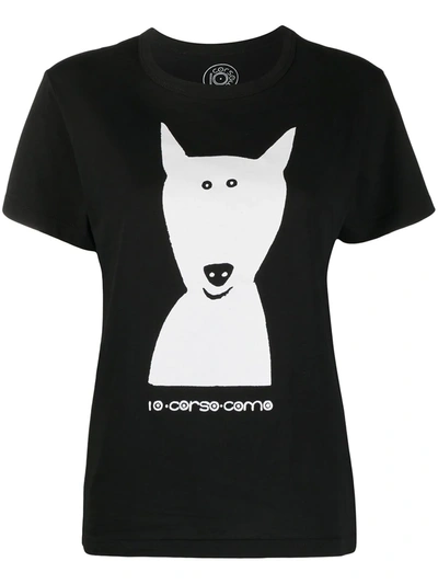 10 Corso Como Graphic-print T-shirt In Black