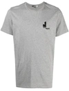Isabel Marant Zafferh Logo Print T-shirt In Grey