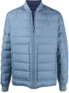 Kenzo Tiger Motif Reversible Padded Jacket In Blue