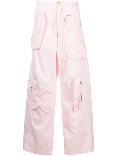 Pre-owned Walter Van Beirendonck Gun Wide-leg Trousers In Pink