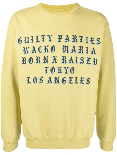 Bornxraised Logo-print Sweatshirt In Yellow