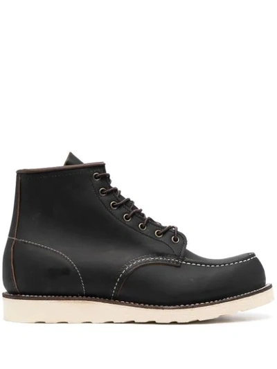 Red Wing Shoes "classic Moc" Ankle Boots In Black