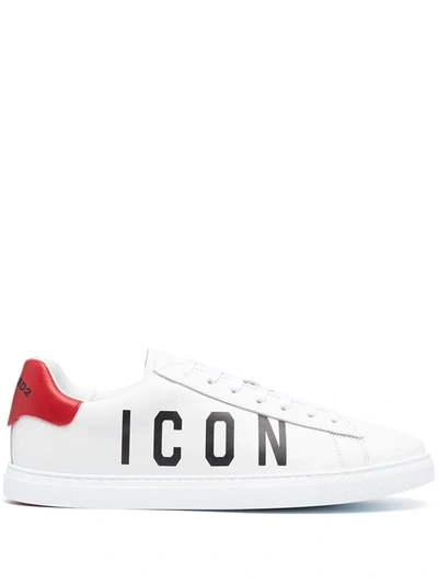 Dsquared2 Dsquared New Tennis Trainers In White Colour Leather