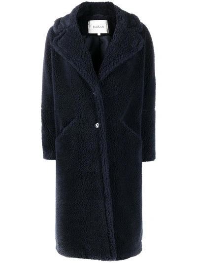 Ba&sh Joni Oversized Coat In Blue