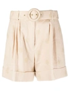 ZIMMERMANN BELTED TAILORED SHORTS