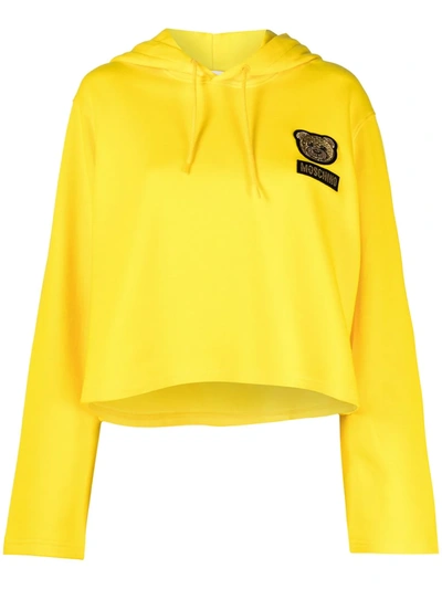 Moschino Teddy 图案连帽衫 In Yellow