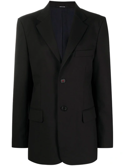 Maison Margiela Single-breasted Blazer Jacket In Black