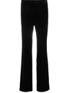 HAIDER ACKERMANN VELVET STRAIGHT-LEG TROUSERS