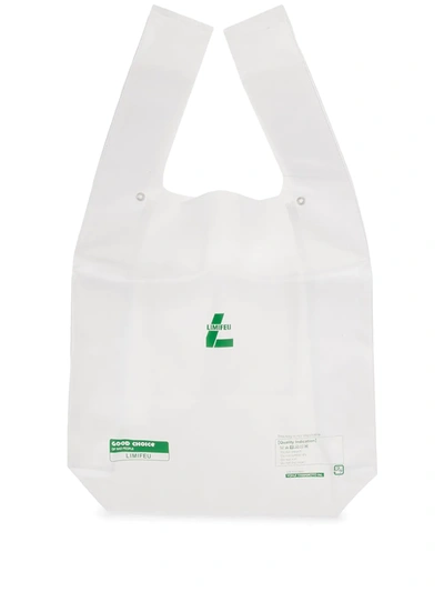 Yohji Yamamoto Logo-print Tote Bag In White