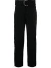 VINCE BELTED WIDE LEG TROUSERS