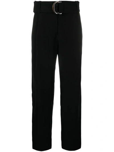Vince Wide-leg Cropped Trousers In Black