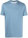 Brunello Cucinelli Round Neck Cotton T-shirt In River