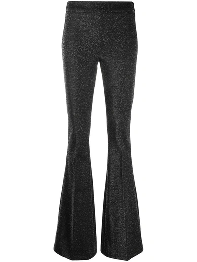 Liu •jo High-waisted Flared Trousers In Grey