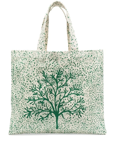 10 Corso Como Tree-print Tote Bag In Neutrals