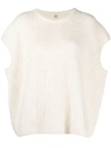 TOTÊME SLEEVELESS BRUSHED KNITTED TOP