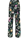 STINE GOYA LOLLE FLORAL PRINT TROUSERS