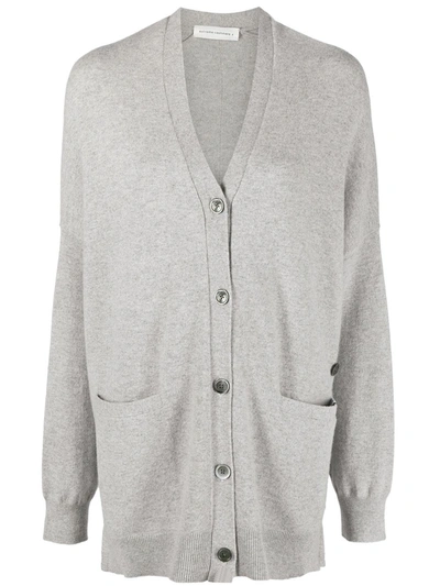 Extreme Cashmere Oversized Pouch-pocket Cardigan In Grey