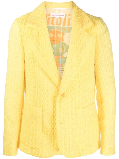 Pre-owned Walter Van Beirendonck Box Go45 Blazer In Yellow