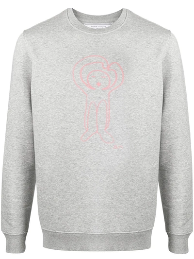 Société Anonyme Cartoon-print Sweater In Grey