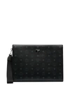 MCM MONOGRAM-PRINT CLUTCH