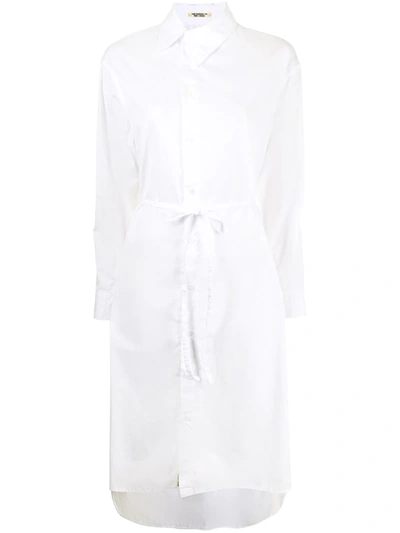 Yohji Yamamoto 不对称衣领衬衫裙 In White