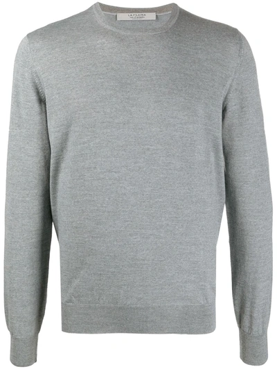 La Fileria For D'aniello Virgin Wool Crew-neck Jumper In Grey