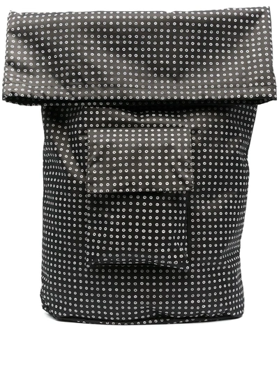 10 Corso Como Spot Print Utility Backpack In Black