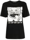 10 Corso Como Cat-print Cotton T-shirt In Black