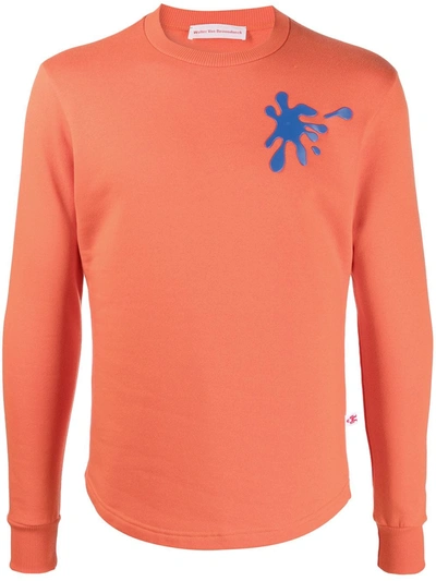 Pre-owned Walter Van Beirendonck Spot Sweat Long-sleeved T-shirt In Orange