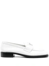 Prada Mocassini In Pelle Bianca  Donna In Weiss
